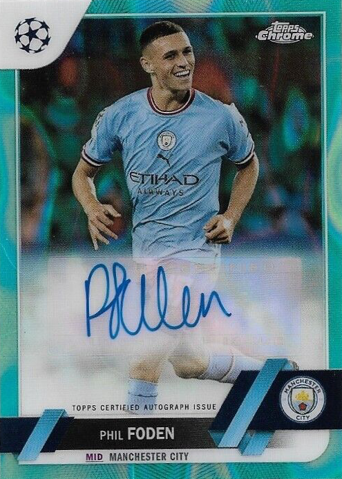 Phil Foden 2022 Topps Chrome UEFA Club Competitions #CA-PF 