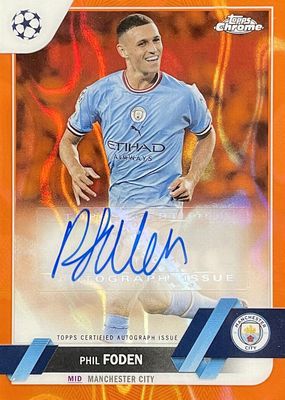 2022 Topps Chrome UEFA Club Competitions #CA-PF Autographs - Orange Lava Refractor