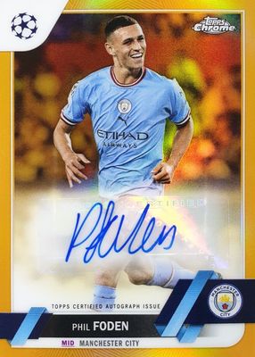 2022 Topps Chrome UEFA Club Competitions #CA-PF Autographs - Gold Refractor /50