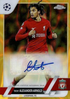 2022 Topps Chrome UEFA Club Competitions #CA-TA Autographs - Gold Lava Refractor