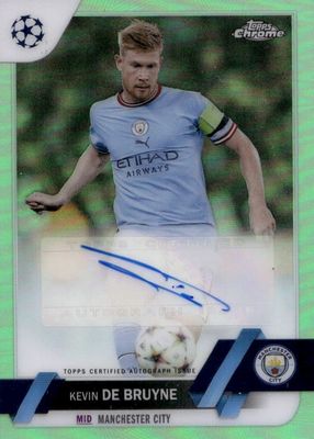 2022 Topps Chrome UEFA Club Competitions #CA-KD Autographs - Neon Green Refractor /99