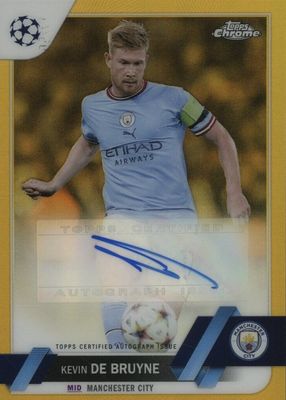 ケビン デブルイネ Topps Chrome リフラクター PSA 10 Kevin De Bruyne 2022 Topps Chrome UEFA Club Competitions #CA