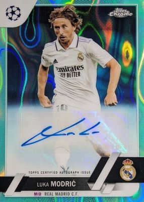 2022 Topps Chrome UEFA Club Competitions #CA-MO Autographs - Aqua Lava Refractor