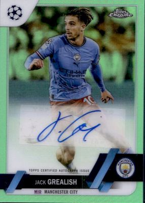 2022 Topps Chrome UEFA Club Competitions #CA-JG Autographs - Neon Green Refractor /99