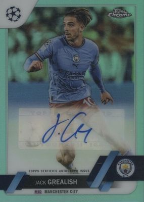 2022 Topps Chrome UEFA Club Competitions #CA-JG Autographs - Aqua Refractor /199