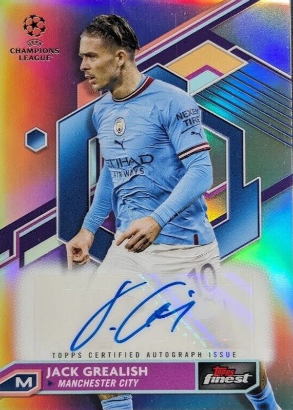 Jack Grealish 2022 Topps Chrome UEFA Club Competitions #CA-JG Autographs  Price Guide - Sports Card Investor