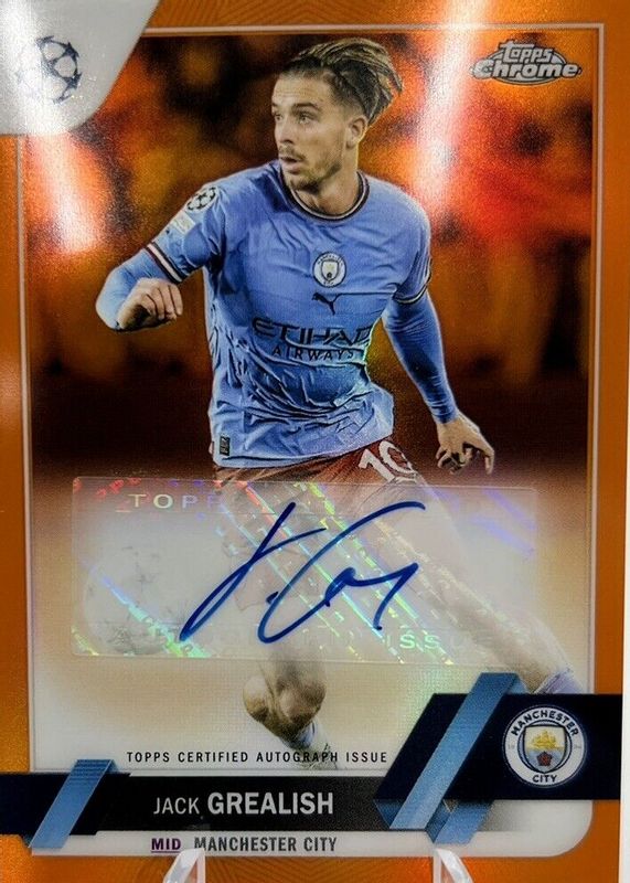 2022 Topps Chrome UEFA Club Competitions #CA-JG Autographs - Orange Refractor /25