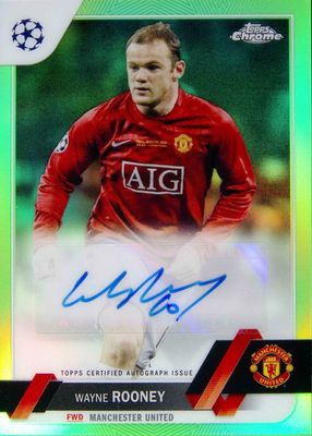 2022 Topps Chrome UEFA Club Competitions #CA-WR Autographs - Neon Green Refractor /99