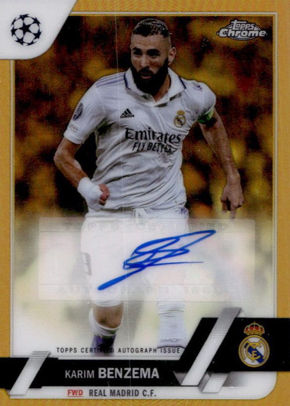 Karim Benzema 2022 Topps Chrome UEFA Club Competitions #CA-KB