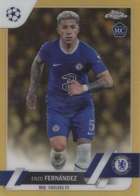 2022 Topps Chrome UEFA Club Competitions #158 Gold Refractor /50