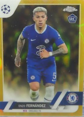 2022 Topps Chrome UEFA Club Competitions #158 Gold Lava Refractor