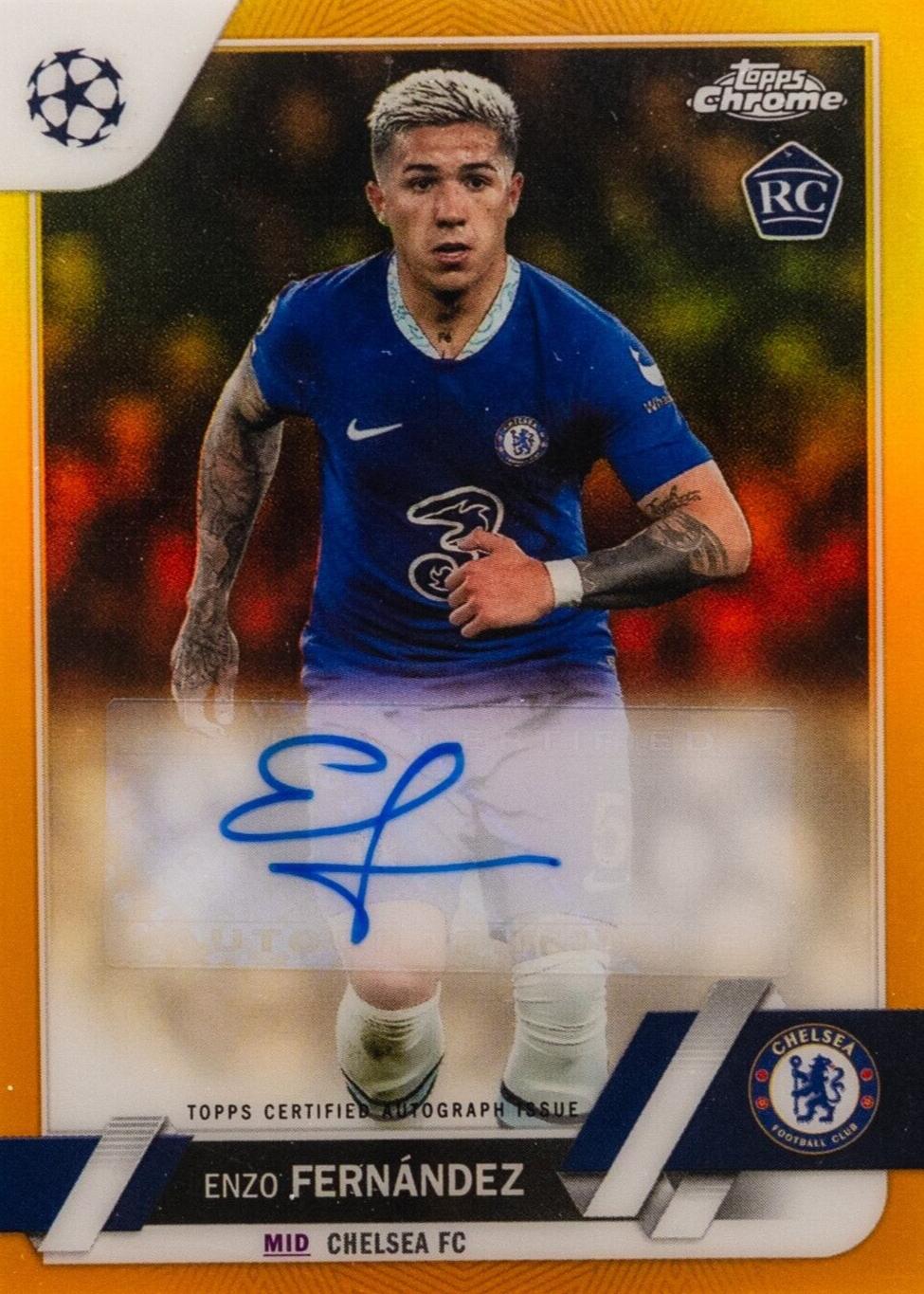 Enzo Fernandez 2022 Topps Chrome UEFA Club Competitions #CA 