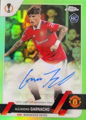 Alejandro Garnacho 2022 Topps Chrome UEFA Club Competitions