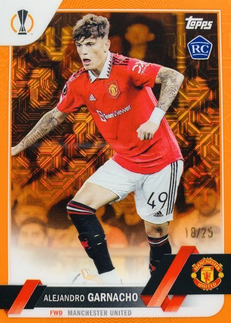 Alejandro Garnacho 2022 Topps Chrome UEFA Club Competitions 