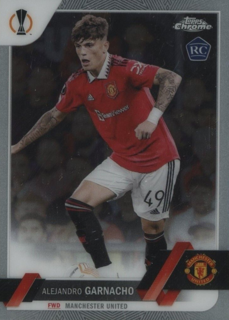 Alejandro Garnacho ガルナチョ2022-23 Topps TOPPS CHROME UCC Sapphire Variation SSP - マンチェスター Manchester United RC ルーキー