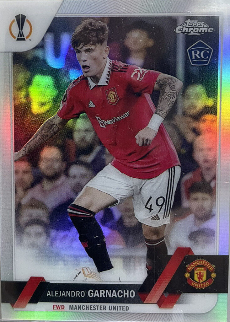 Alejandro Garnacho 2022 Topps Chrome UEFA Club Competitions