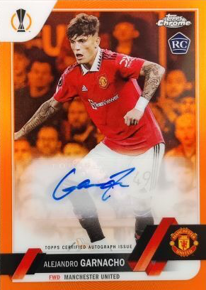 Alejandro Garnacho 2022 Topps Chrome UEFA Club Competitions #CA-AG
