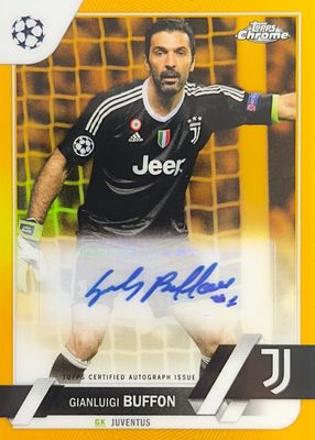 世界50枚限定！22-23 Topps Chrome BUFFON 直筆サイン Yahoo!オークション -「ブッフォン サイン」の落札相場・落札価格
