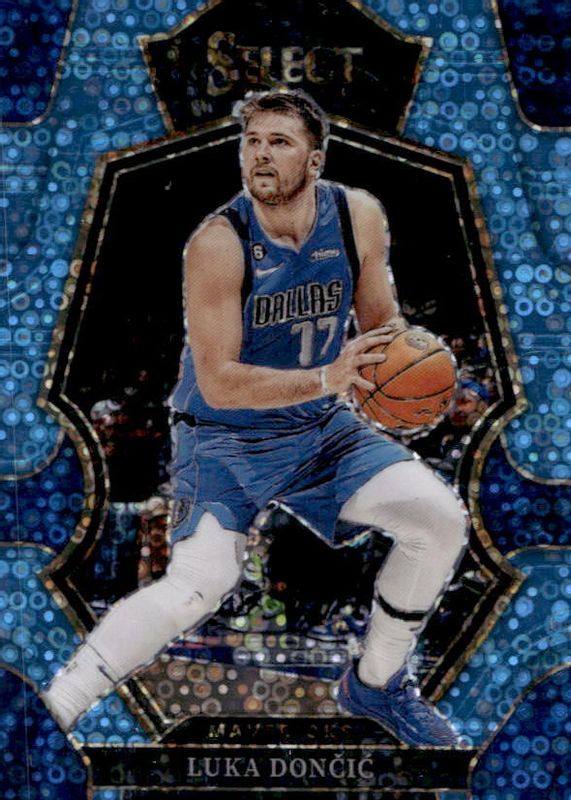 Luka Doncic 2022 Select #151 Premier Level Light Blue Disco /99 RAW