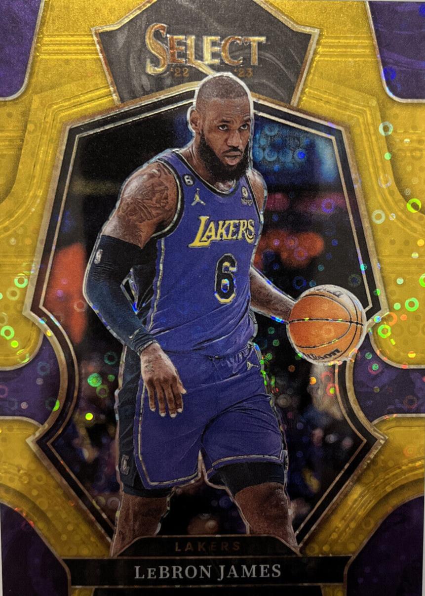 NBA カード　LeBRON JAMES  disco Prizm LeBron James 2023 Prizm #63 Fast Break Purple /75 Price
