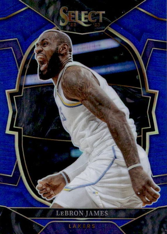 LeBron James 2022 Select #26 Concourse Blue Prizm SGC 9.5