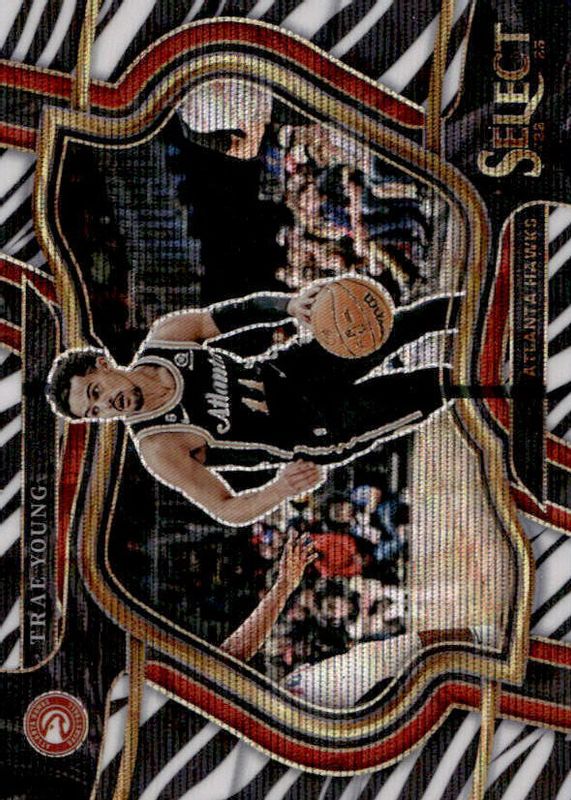 Trae Young 2022 Select #266 Courtside Zebra /(SSP) PSA 10