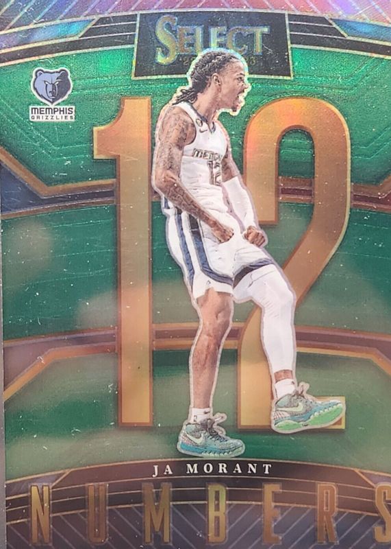 Ja Morant 2022 Select #1 Select Numbers - Green PSA 10