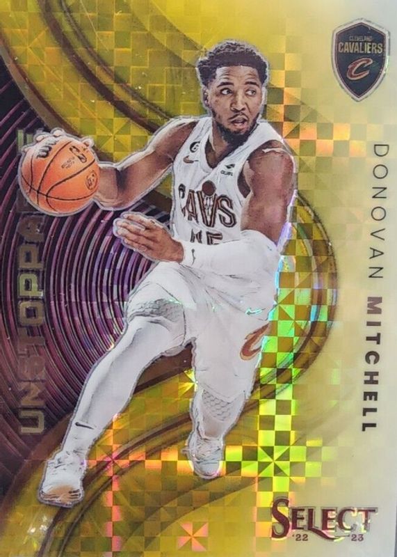 Donovan Mitchell 2022 Select #19 Unstoppable - Gold /10 Price 