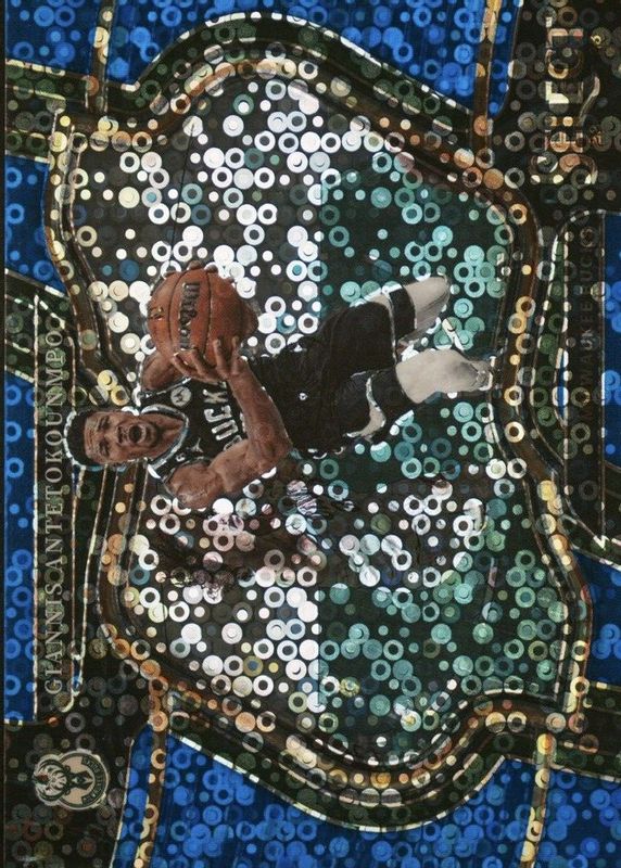 Giannis Antetokounmpo 2022 Select #261 Courtside Blue Disco /25 SGC 10