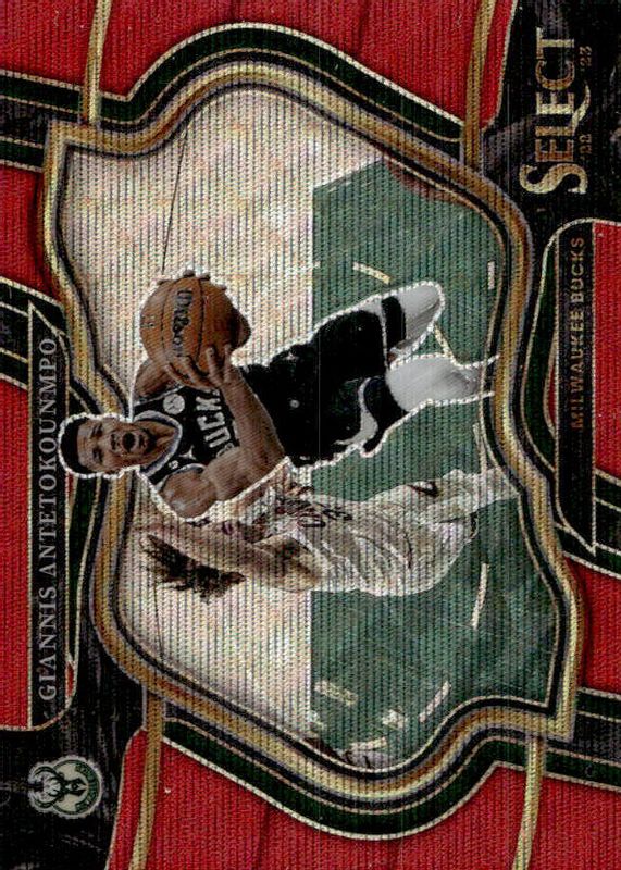 Giannis Antetokounmpo 2022 Select #261 Courtside Red Wave PSA 9