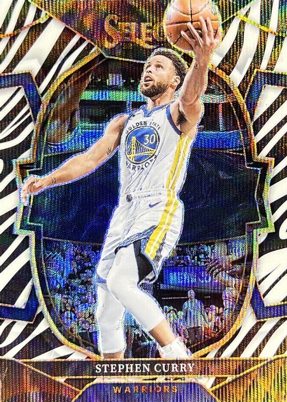 Stephen Curry 2022 Select #27 Concourse Zebra /(SSP) RAW