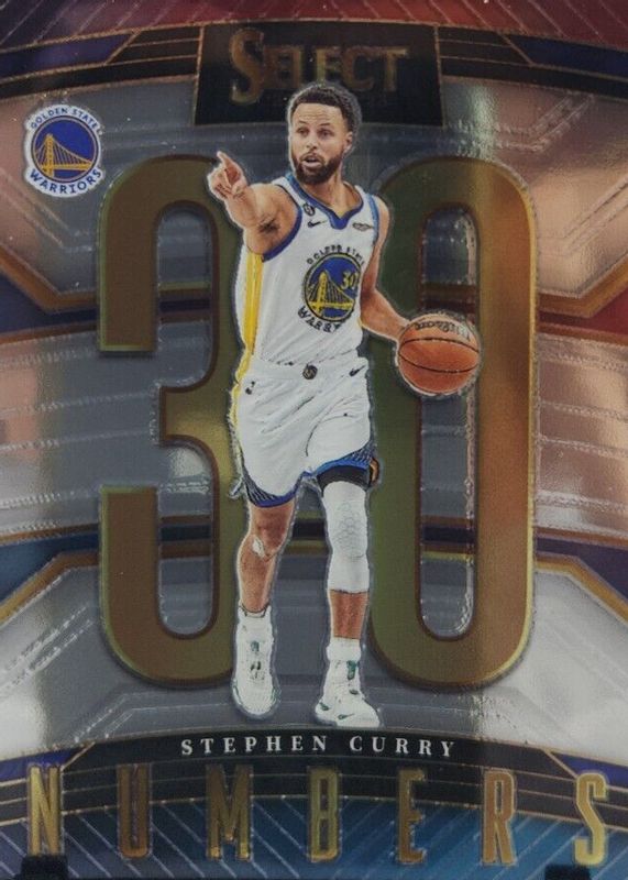 Stephen Curry 2022 Select #5 Select Numbers - Silver SGC 9.5