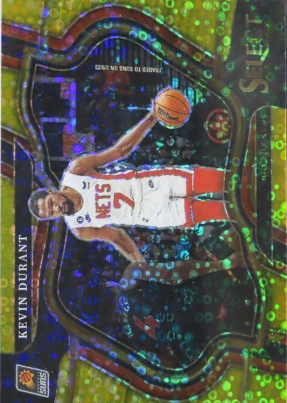 Kevin Durant 2022 Select #237 Courtside Gold Disco /10 PSA 10