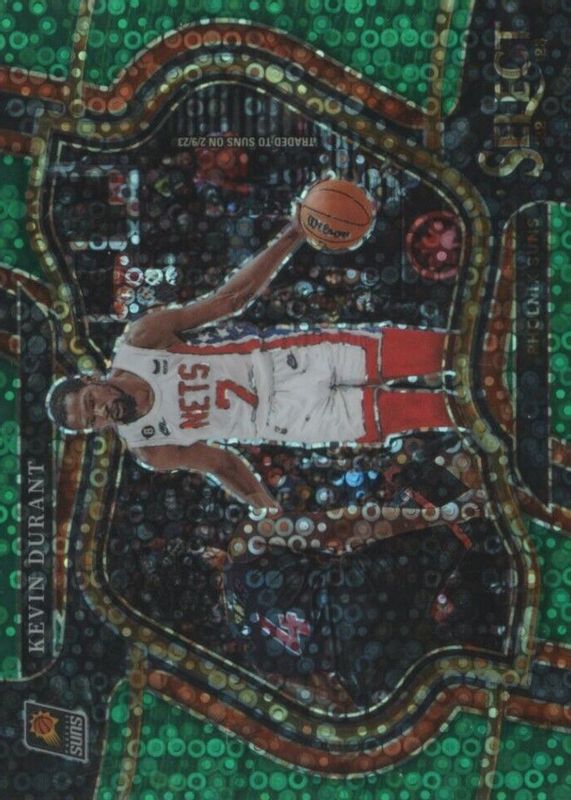 Kevin Durant 2022 Select #237 Courtside Green Disco /5 PSA 10