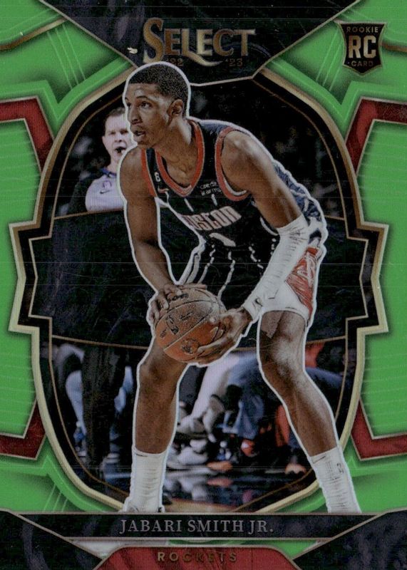 Jabari Smith Jr. 2022 Select #69 Concourse Neon Green /75 Rookie PSA 10