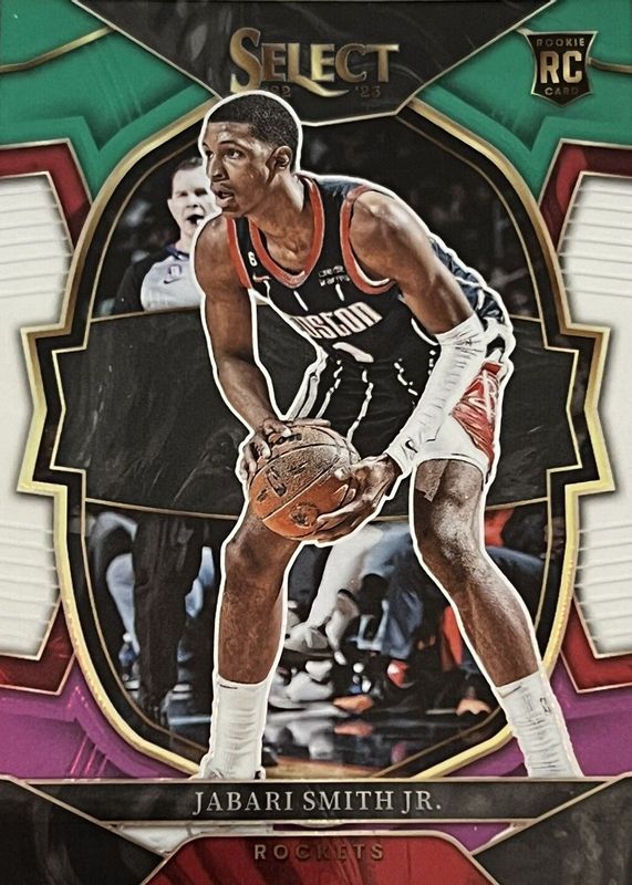 Jabari Smith Jr. 2022 Select #69 Concourse Green White Purple Rookie SGC 9.5