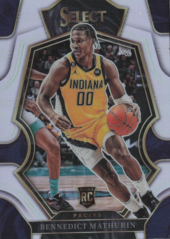 Bennedict Mathurin 2022 Select #182 Premier Level Silver Rookie PSA 10