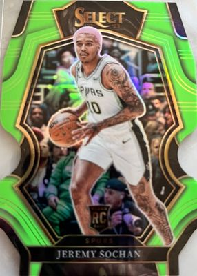 2022 Select #192 Premier Level Light Green Die-Cut /49