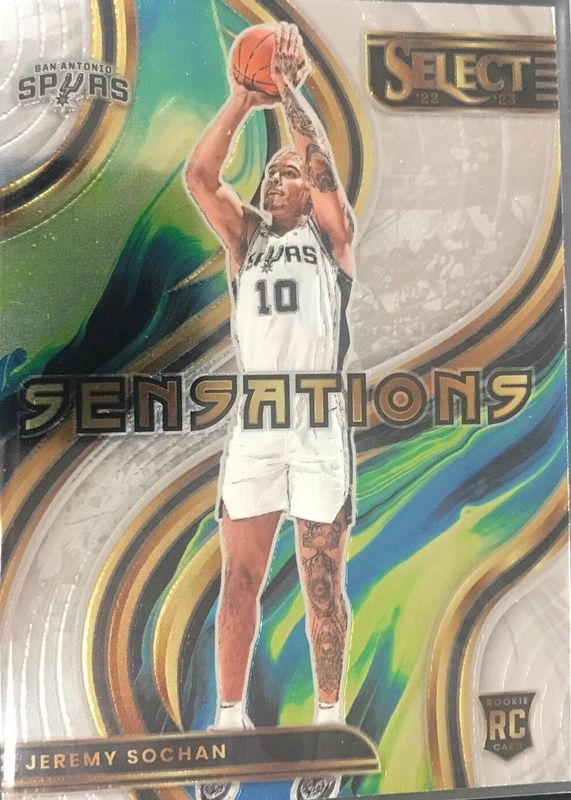 Jeremy Sochan 2022 Select #25 Sensations Rookie PSA 10