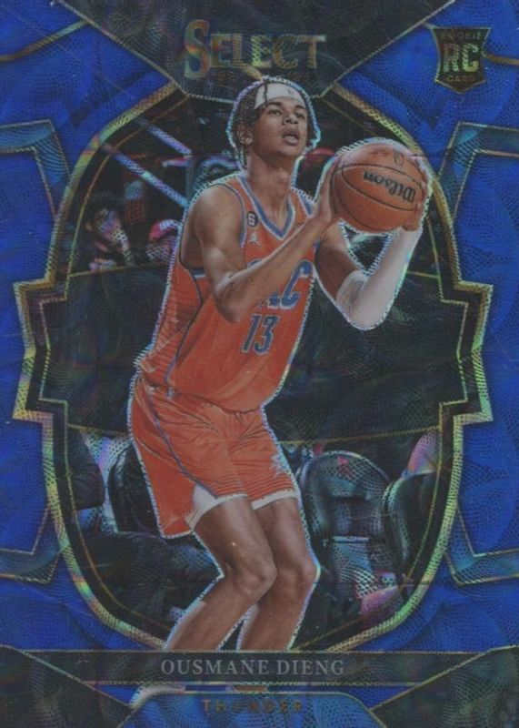 Ousmane Dieng 2022 Select #76 Concourse Blue Scope /249 Rookie PSA 10