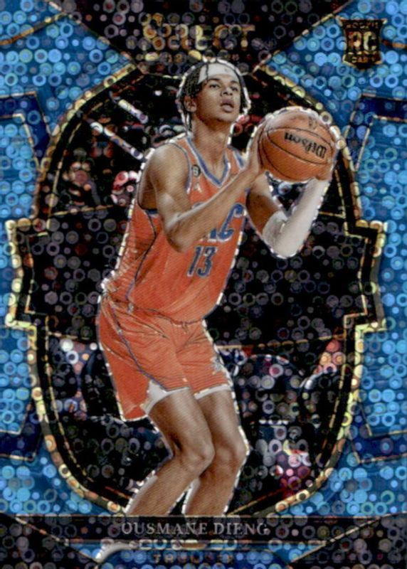 Ousmane Dieng 2022 Select #76 Concourse Light Blue Disco /99 Rookie PSA 10