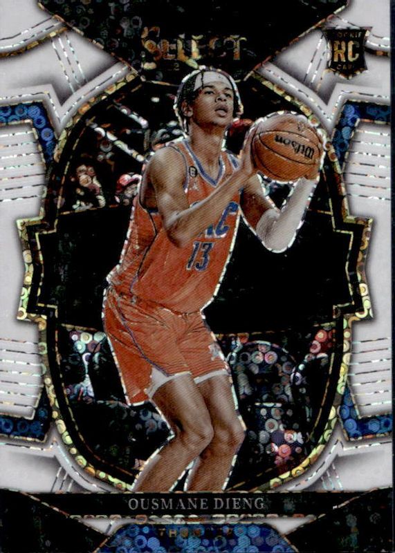 Ousmane Dieng 2022 Select #76 Concourse White Disco /75 Rookie PSA 10