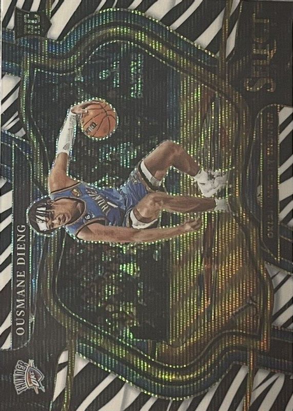 Ousmane Dieng 2022 Select #267 Courtside Zebra /(SSP) Rookie PSA 10