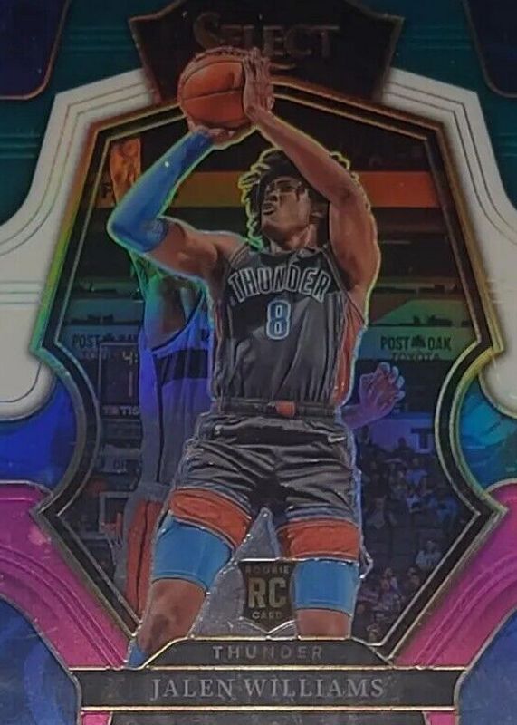 Jalen Williams 2022 Select #167 Premier Level Teal White Pink /49 Rookie RAW