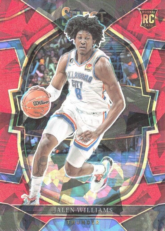 Jalen Williams 2022 Select #90 Concourse Red Cracked Ice Rookie PSA 10