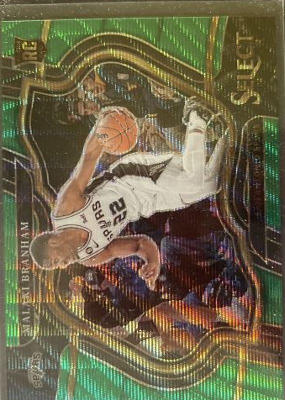 Malaki Branham 2022 Select #285 Courtside Green Wave /50 Rookie RAW