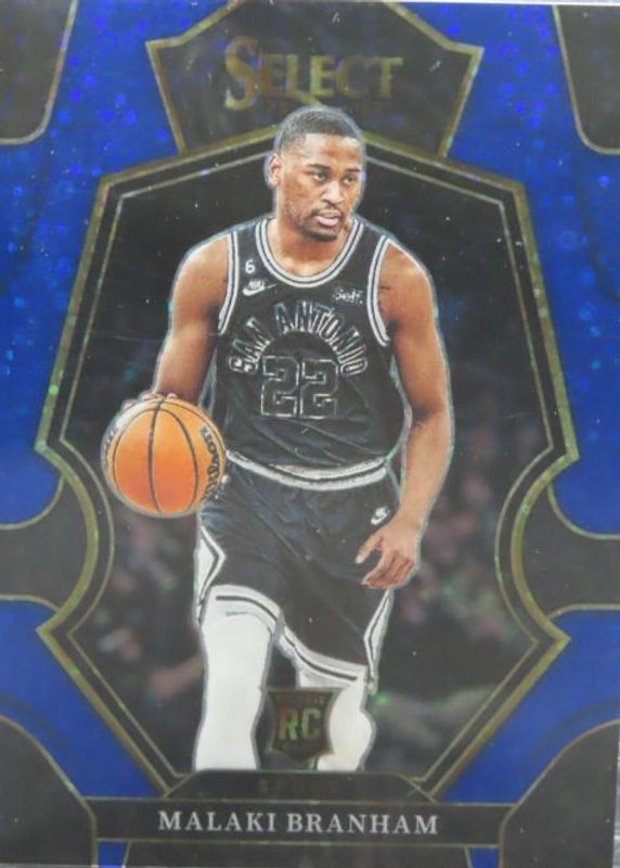 Malaki Branham 2022 Select #171 Premier Level Blue Disco /25 Rookie RAW