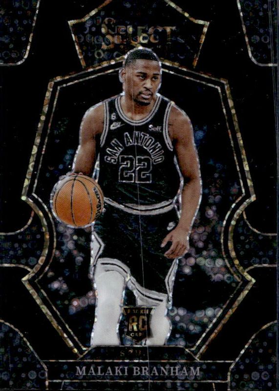 Malaki Branham 2022 Select #171 Premier Level Black Disco /1 Rookie RAW