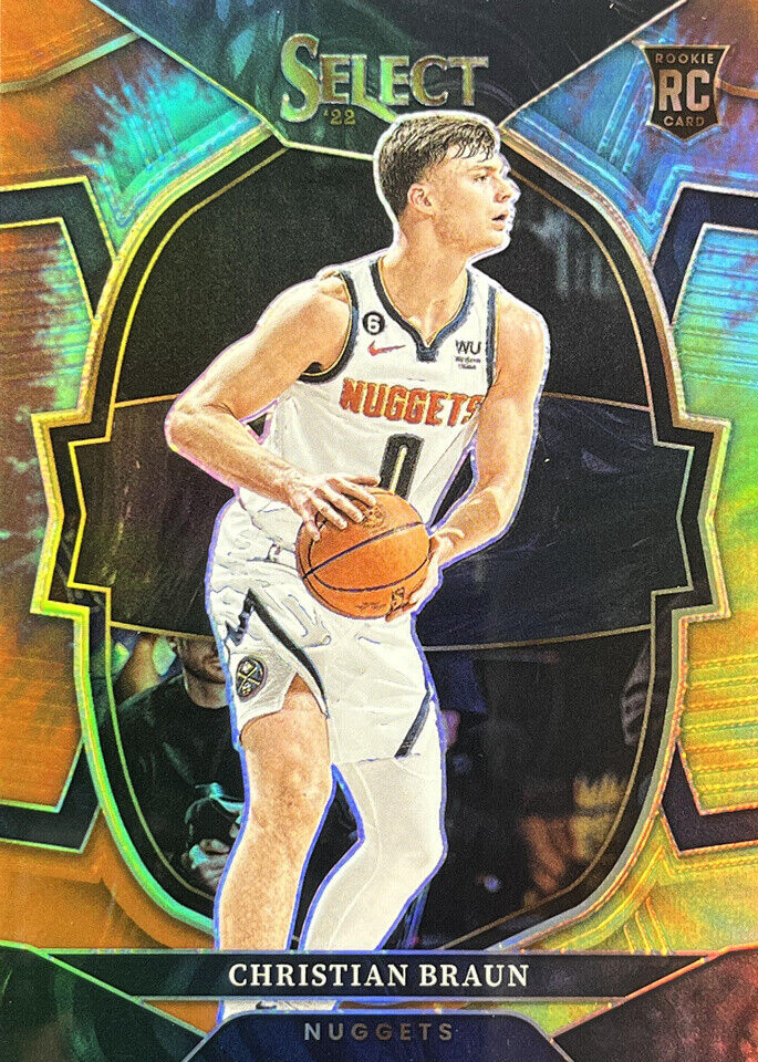 Christian Braun RC auto /25シリ PSA10 完璧 2022-23 Panini Select CHRISTIAN BRAUN RPA Red Prizm Rookie