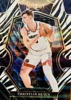 Christian Braun 2022 Select #195 Premier Level Zebra /(SSP